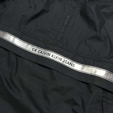 【USED】90'S CALVIN KLEIN JEANS REFLECTIVE LINE PULLOVER