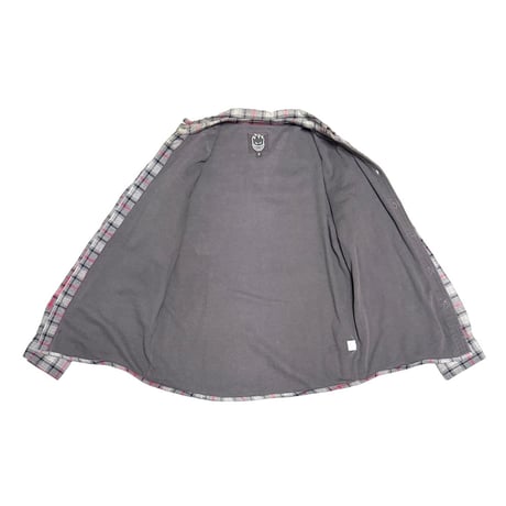 【USED】00's SPITFIRE Plaid Flannel Shirt with Thermal Lining
