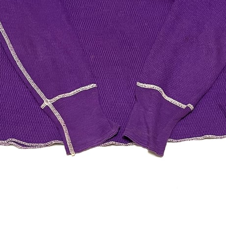 【USED】60'S VARSITY HOUSE INC. BUTTERFLY EMBROIDERED L/S THERMAL TOP