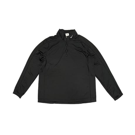 【USED】90'S NIKE-FIT HALF ZIP HI-NECK L/S TOP BLACK