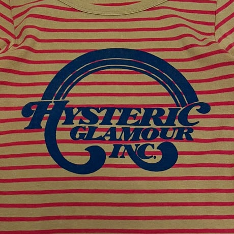 【USED】90's Hysteric Glamour BORDER THREE QUARTER SLEEVE T-SHIRT