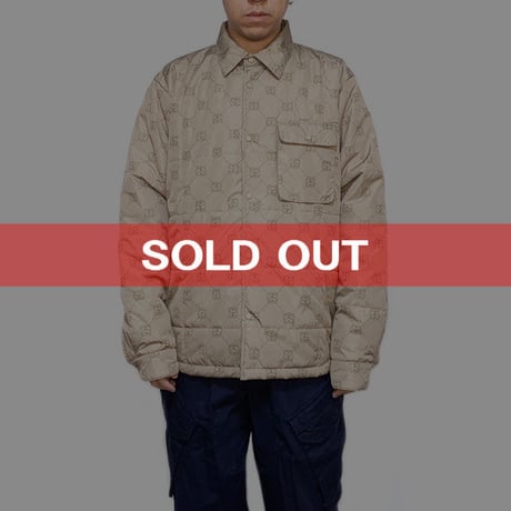 【USED】90'S-00'S STUSSY NEW MONOGRAM PADDED SHIRT