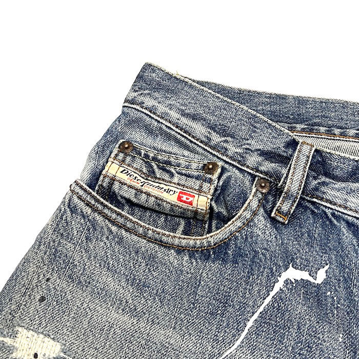 USED】90'S OLD DIESEL CRUSH DENIM PANTS MADE IN