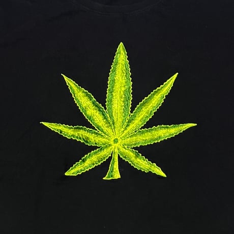 【USED】90's-00's MARIJUANA EMBROIDERED T-SHIRT