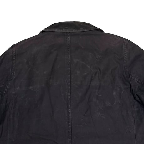 【USED】90's-00's HERMÈS Distressed French Workwear Style Peacoat Made in France