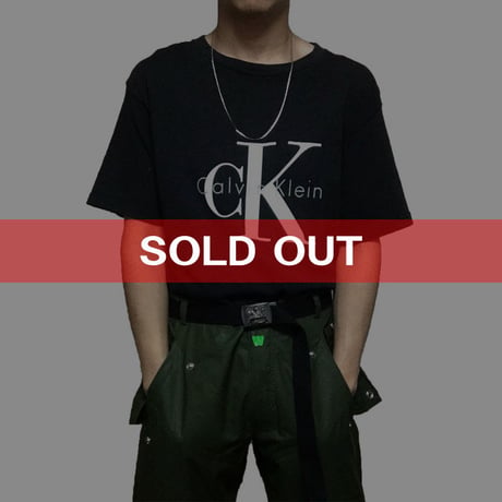 【USED】90'S CALVIN KLEIN "CK" LOGO T-SHIRT
