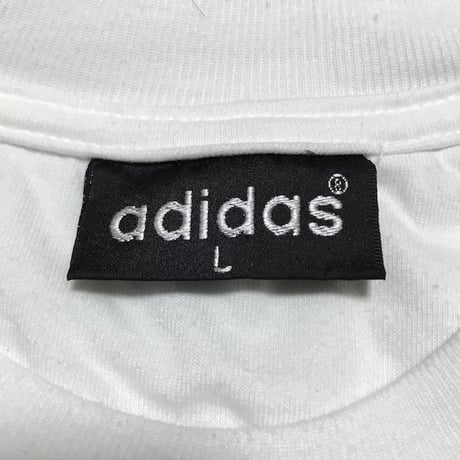 【USED】90'S  ADIDAS 3-STRIPE & TREFOIL T-SHIRT