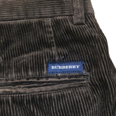 【USED】BURBERRY LONDON CORDUROY CROPPED PANTS