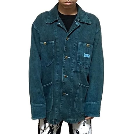 【USED】90'S DENIM COVERALL GREEN