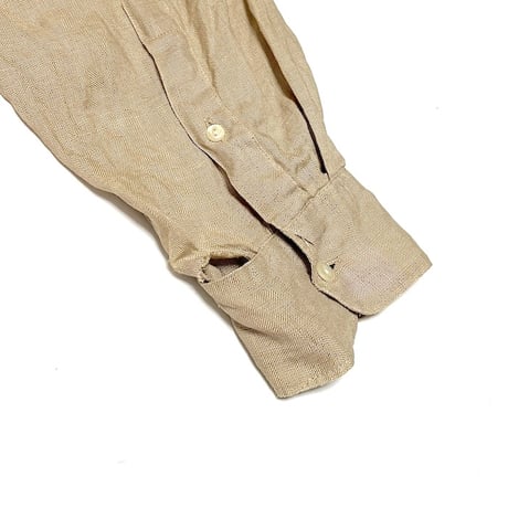 【USED】90'S BANANA REPUBLIC IRISH LINEN SHIRT BEIGE