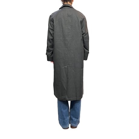 【USED】80's-90's Burberrys DARK CHECK BALMACHAN COAT