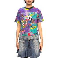 【USED】80's Unofficial Disney Pop-Punk Graffiti T -shirt Made in Germany