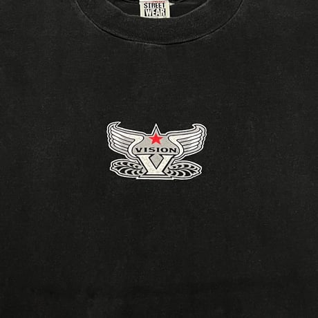【USED】90's VISION WING V LOGO T-SHIRT