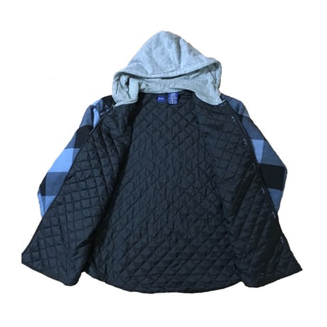 【USED】90'S BUFFALO CHECK HOODED SHIRT JACKET