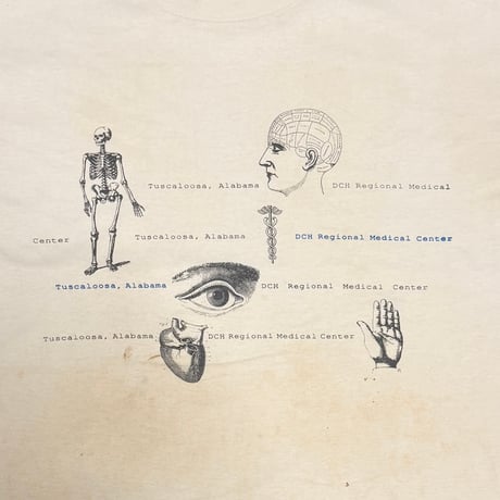 【USED】90's DCH Regional Medical Center Anatomical Surreal Graphic T-shirt