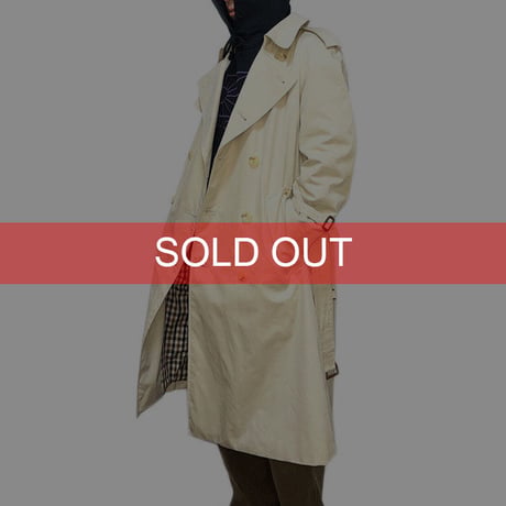【USED】00'S AQUASCUTUM TRENCH COAT MADE IN ENGLAND