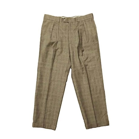 【USED】OLD ENGLAND 2TUCK GLEN CHECK TROUSERS