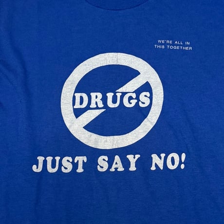 【USED】80's-90's DRUGS JUST SAY NO! T-SHIRT