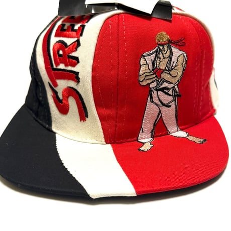 【DEAD STOCK】1996 VEGA × Street Fighter II “Ryu”① Snapback Cap Made for Italy