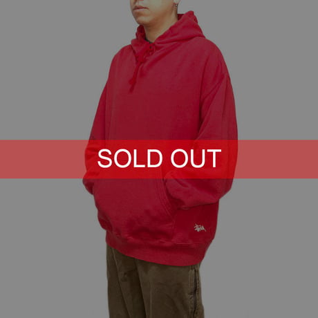 【USED】90'S-00'S STUSSY OVERSIZED HOODIE