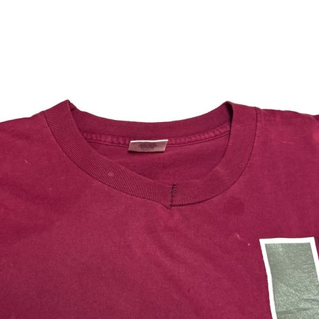 【USED】90's KORN Double-Sided Logo T-shirt Burgundy