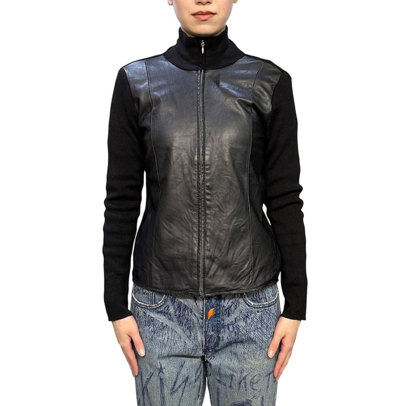 EDDIE BAUER 00s レザージャケット ダブルジップ 00's Eddie Bauer leather zip-up Jacket | GARYO