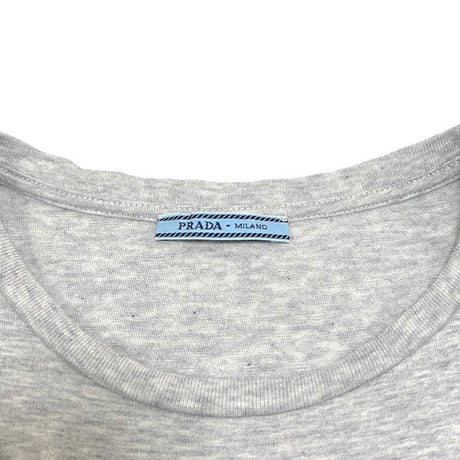 【USED】00'S PRADA EMBROIDERY LOGO T-SHIRT