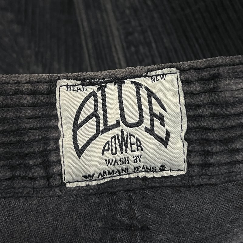 USED】80's BLUE POWER WASH BY ARMANI JEANS CORD USED】80's BLUE POWER WASH BY ARMANI JEANS CORD