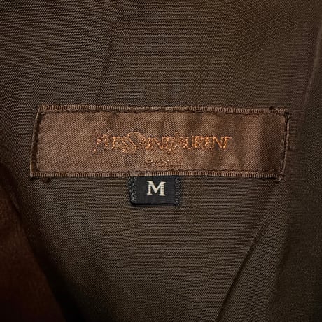 【USED】80's Yves Saint Laurent YSL Monsieur Brown Moleskin Work Jacket