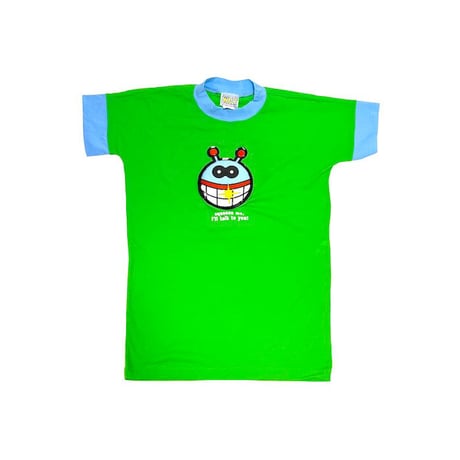 【DEAD STOCK】 90'S W.&L.T. PUK PUK T-SHIRT GREEN