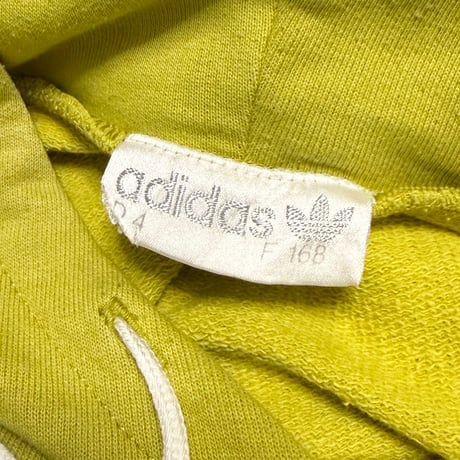 【USED】80's adidas Graffiti-Style Trefoil Pullover Hoodie Made in Hungary