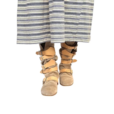 【USED】00's Vivienne Westwood PIRATES BOOTS BEIGE