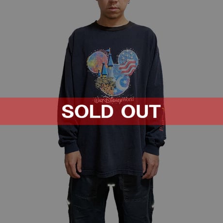 【USED】90'S WALT DISNEY WORLD L/S T-SHIRT