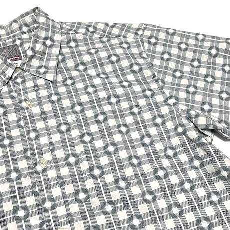 【USED】00'S QUIKSILVER TECHNO S/S SHIRT