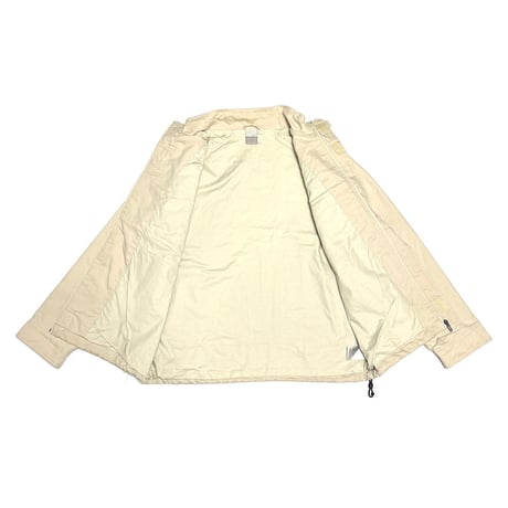 【USED】00's EURO NIKE Minimal Stand Collar Jacket Ivory