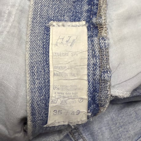 【USED】90's VERSACE JEANS COUTURE DAMAGED DENIM PANTS
