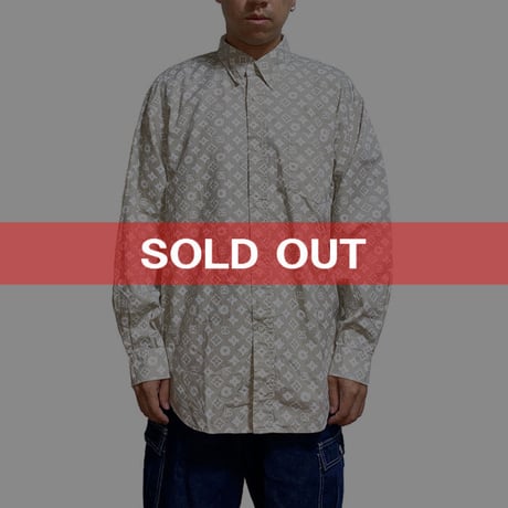 【USED】80'S-90’S OLD STUSSY MONOGRAM SHIRT