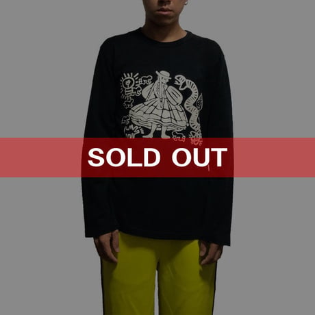 【USED】90'S-00'S WORLDS END CLASSICS KEITH HARING  L/S T-SHIRT