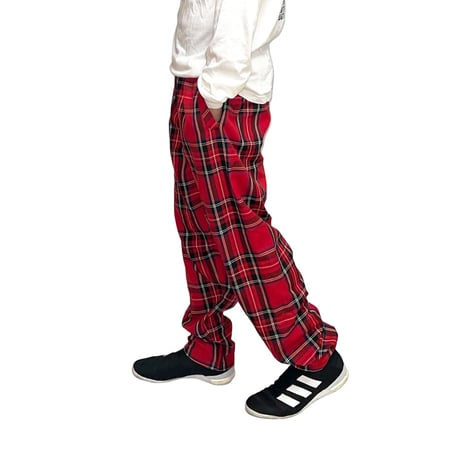 【USED】80's-90's SCOTLAND TARTAN CHECK EASY PANTS
