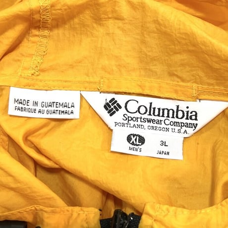 【USED】90'S COLUMBIA PACKABLE ZIP NYLON JACKET