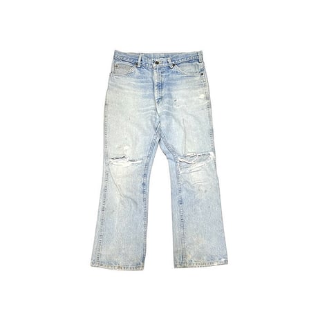 【USED】90'S LEE DAMAGED DENIM PANTS