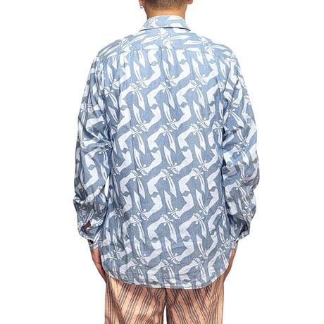 【USED】90's-00's Anglomania Vivienne Westwood All-Over Icon Shirt with Peter Pan Collar