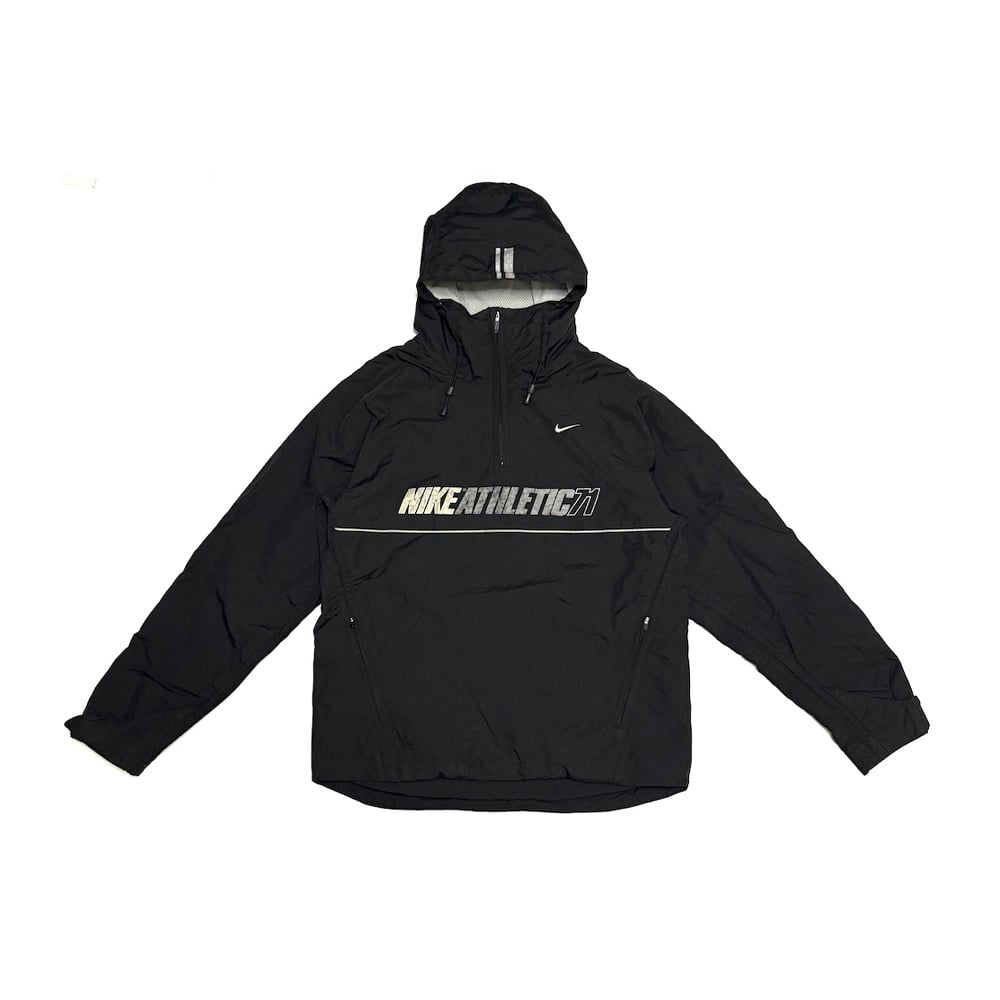 USED】00's EURO NIKE ATHLETIC 71 Half-Zip Nylon