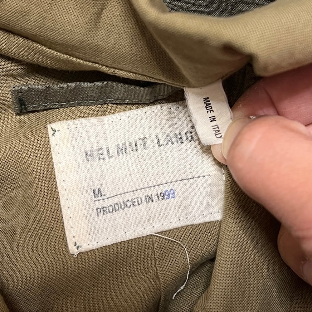 USED】HELMUT LANG 1999 LINE PAINT FIELD COAT KH USED】HELMUT LANG 1999 LINE PAINT FIELD COAT KH