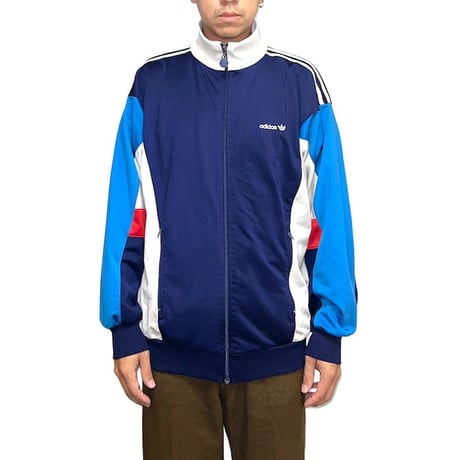 【USED】80'S adidas TRICOLOR+NAVY TRACK JACKET