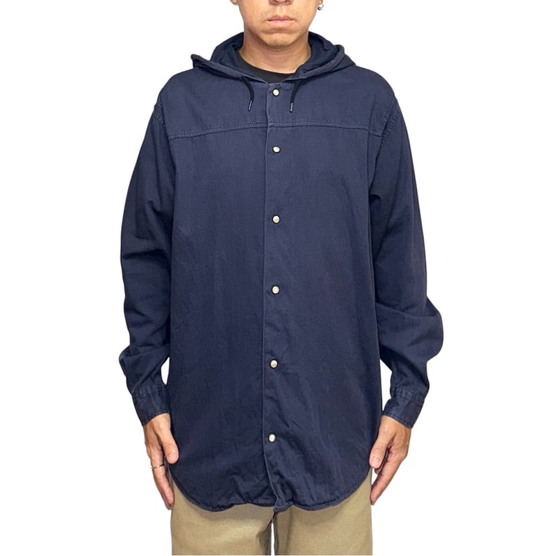 ARMANI JEANS シャツブルゾン ジャケット ネイビー M イタリア製 ARMANI JEANS シャツブルゾン ジャケット ネイビー M イタリア製