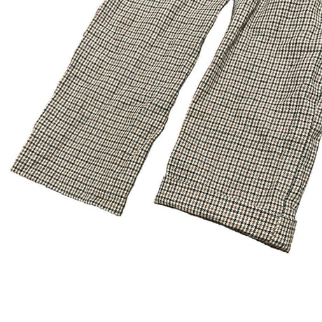 【USED】70'S CORBIN HOUNDSTOOTH WOOL TROUSERS