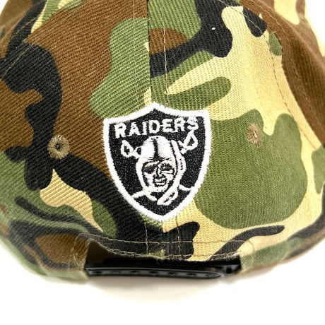 【USED】90'S OAKLAND RAIDERS CAMO 6PANEL CAP