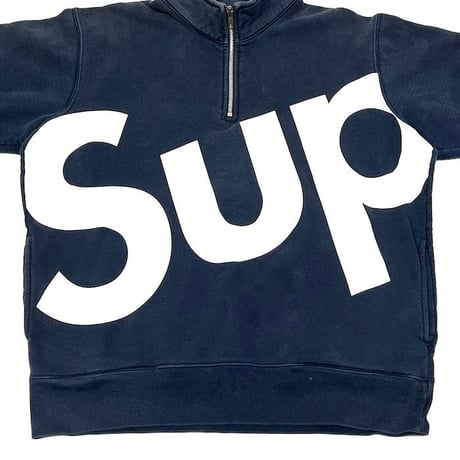 【USED】SUPREME 2015AW SUP HALF ZIP PULLOVER SWEATSHIRT