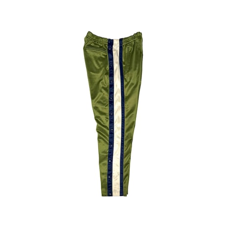 【USED】90's SOLARE SPORTA Side Snap Track Pants Olive Green